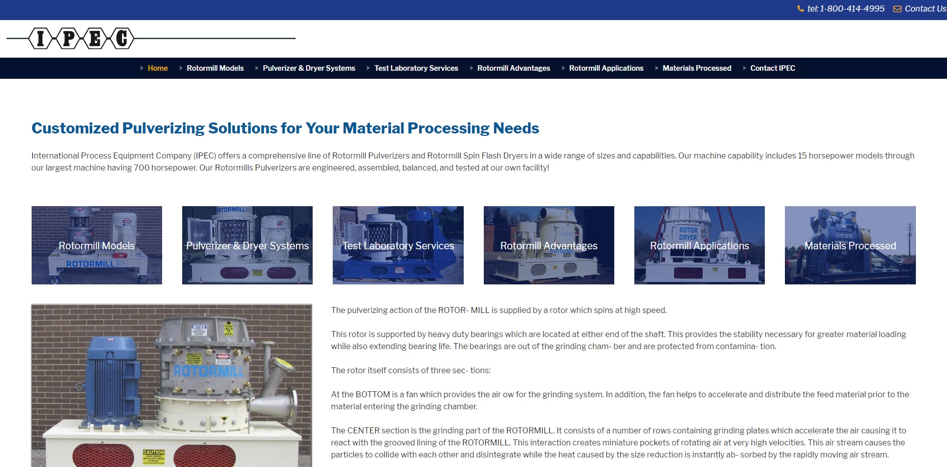 International Process Equipment Company Rotor Mills